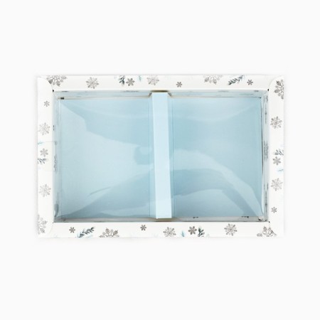 Folding box with a plastic lid "Snow Botany", 16.5 x 11 x 4 cm, New Year-1