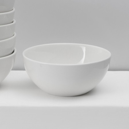 A set of platform plates of deep Magistro Mien, 6 items: 500 ml, d = 14 cm, white color-1