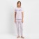 Female home set (T -shirt/pants), white color, size 54