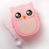 Lancer-bex Plastic with a spoon "Owl", 2 departments: 300 ml, 450 ml, color mix