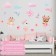 Interior color sticker "animals-ballerins" 50x70 cm