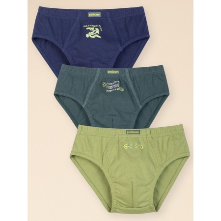 Panties for boys, height 92 cm, dark blue color, olive, khaki, 3 pcs