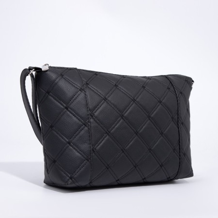 Bag Cross-Bodi with a zipper, black color-2