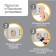 A plug for electric sockets (set 6 pcs), beige color