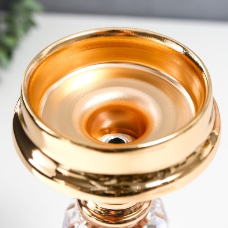 Summary Metal for 1 candle "Classic - transparent ball" gold 19x11x11 cm-3