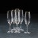 A set of glasses for champagne Bohemia Crystal Olivia, 190 ml, 6 pcs