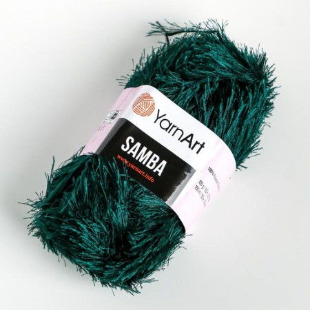 Samba yarn 100% polyester 150m/100g (590 emerald)-1