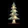New Year's decor with backlight "New Year's spruce" 9 × 5 × 19 cm, white