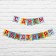 Garland on the tape "Happy Birthday!", Length 215 cm