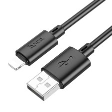 Hoco X88, Lightning cable - USB, 2.4 A, 1 m, PVC, black