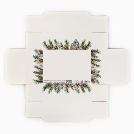 Folding box "Happy New Year", bow, 21 x 15 x 7 cm, new year-7
