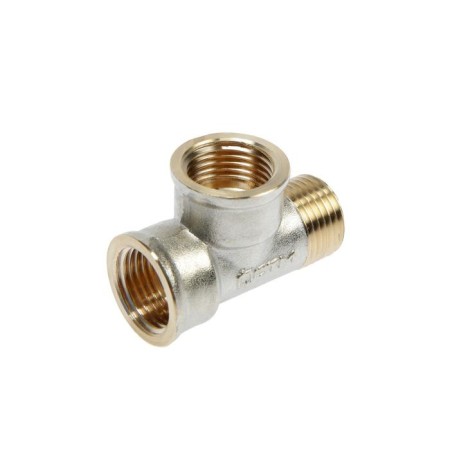 The tee "CTM", 1/2 ", internal/internal/outer thread, nickel -plated brass