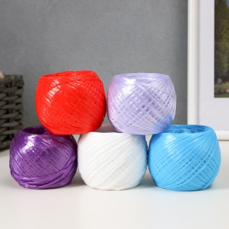 Yarn "For knitting washcloths" 100% polypropylene 200m/50 ± 10 grams of balls (set 5 pcs mix #1)