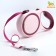 Roulette with a system of effective twisting a leash, 5 m, up to 20 kg, pink-burgundy