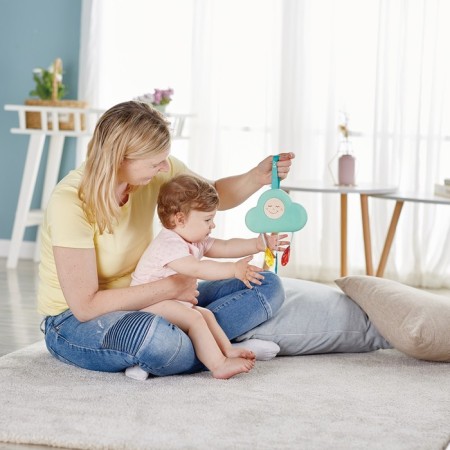 A rattling rattle for newborns "Musical Cloud"-5