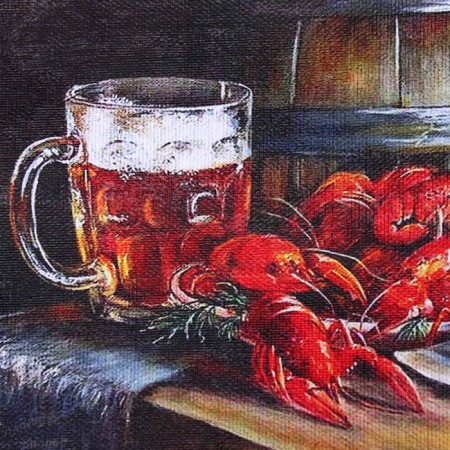 Souvenir Scroll "crayfish and beer"-2