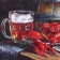 Souvenir Scroll "crayfish and beer"