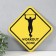 Decorative sign (poster) "Workout Zone" 32x32 cm, plastic