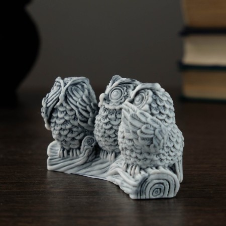Souvenir "Three Owls" 10cm-1