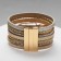 Assorted Bracelet "on Magnet" Gobi, white-beige color in gold, 19.5 cm