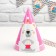 Cap "Bear", set 6 pcs., Pink color