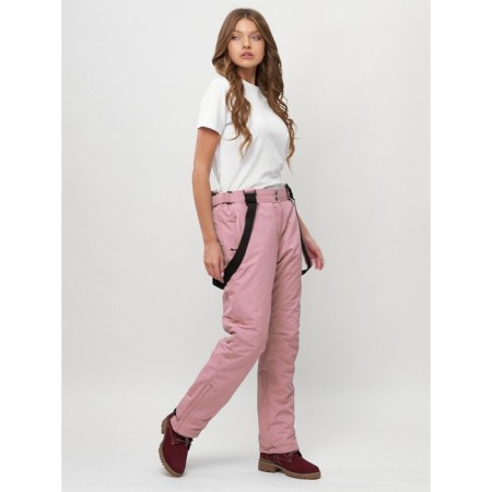 Ski -loving trousers, size 52, pink color-1