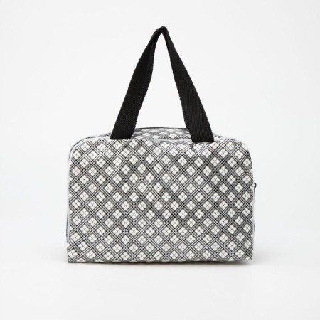 Cosmetic bag with zipper, dairy color-1