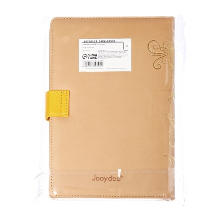 The diary is low, the PVC cover, A5 format, 140 l, cell, with a strap, beige-13