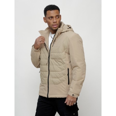 Male spring jacket, size 58, beige color-3