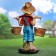 Garden figure "Boy with a rocker" 33x18x49 cm