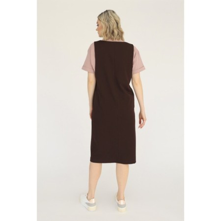 Sarafan with a V-neck, size 52-2