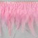 Braid with feathers of a rooster, 10-15 cm, 5 ± 0.5 m, pink color