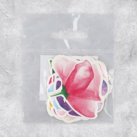 Set of stickers "Flowers", 5 x 5 cm-3