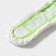 Nozzle for a flat mop with flexible edges of the share, 38 × 8 cm, 90 grams, microfiber bends, white color