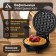Electrrowflower Luazon WV-01, 350 W, Viennese waffles, anti-stick coating, red