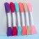 Brush for masks, bilateral, silicone, 14.8 cm, color mix