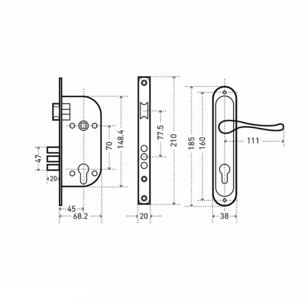 Soldemless "Allur" 102/3 cp, with a pen, 4 keys, color chromium-1