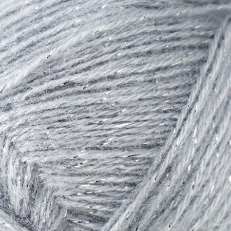 Yarn "Angora Gold Simli" 20% wool, 75% acrylic, 5% metallic 500m/100g (21 gray)-2