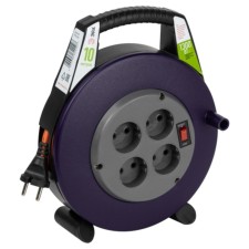 The extension cord of the power era BPX-4-2x0.75-10M in a closed case without grounding with a 4-circuit circuit breaker 10 m of PVS 2x0.75mm2 6a