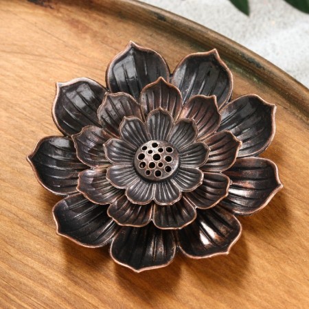 Cop for any incense "lotus", copper color, d = 8.8 cm-1