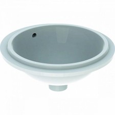 Раковина Geberit VariForm 500.744.01.2, d=33 см, без отверстия под смеситель, белый