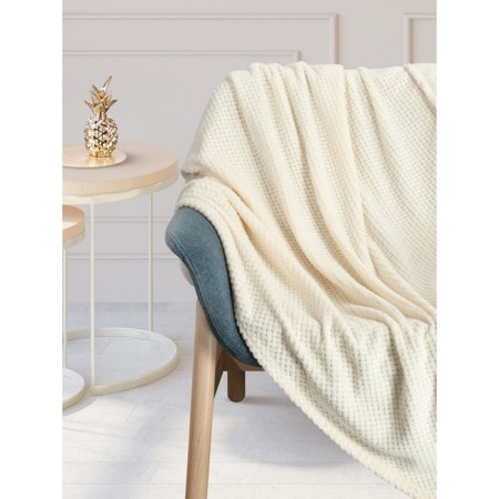 Mousse plaid, size 150x200 cm, beige color-1