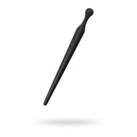 Toyfa Black & Red Urethral Plag, silicone, black color, 8 cm