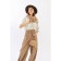 Cross-Bodi bag, lightning department, long belt, beige color
