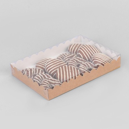 Box for cookies, craft, 22 x 15 x 3 cm-3