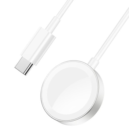 Charger for Hoco CW39C, wireless, for smart hours, Type-C, 1.2 m, 1 A, white-4