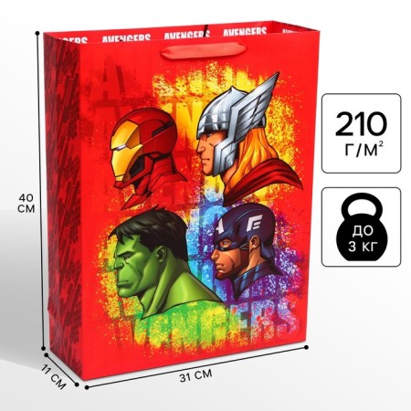 Gift package, 31x40x11 cm, packaging, Avengers