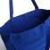 Shoper bag without fastening, from textiles, blue color