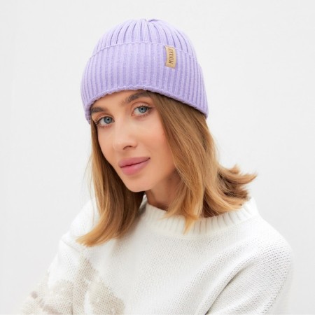 Women's hat Minaku "Bini" Lavender color, size 54-56