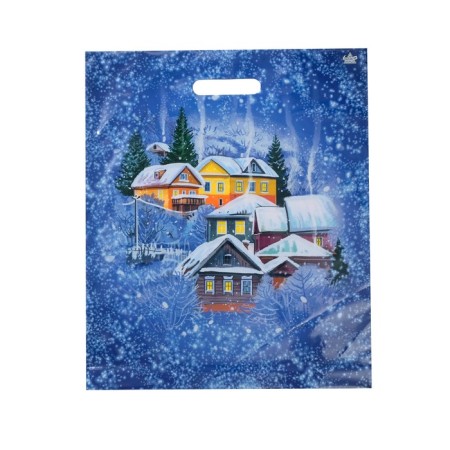 Package "houses", plastic with a cut pen, 45 x 38 cm, 60 μm